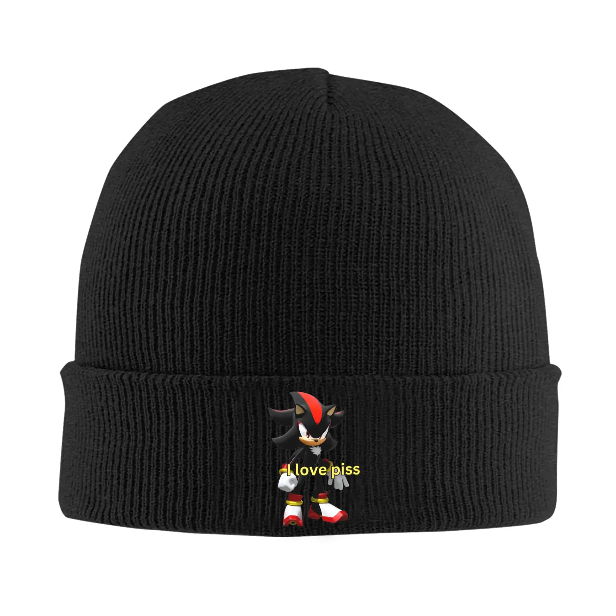 

I Love Piss Shadow Knitted Caps for Women Men Beanies Autumn Winter Hat Acrylic Casual Cap