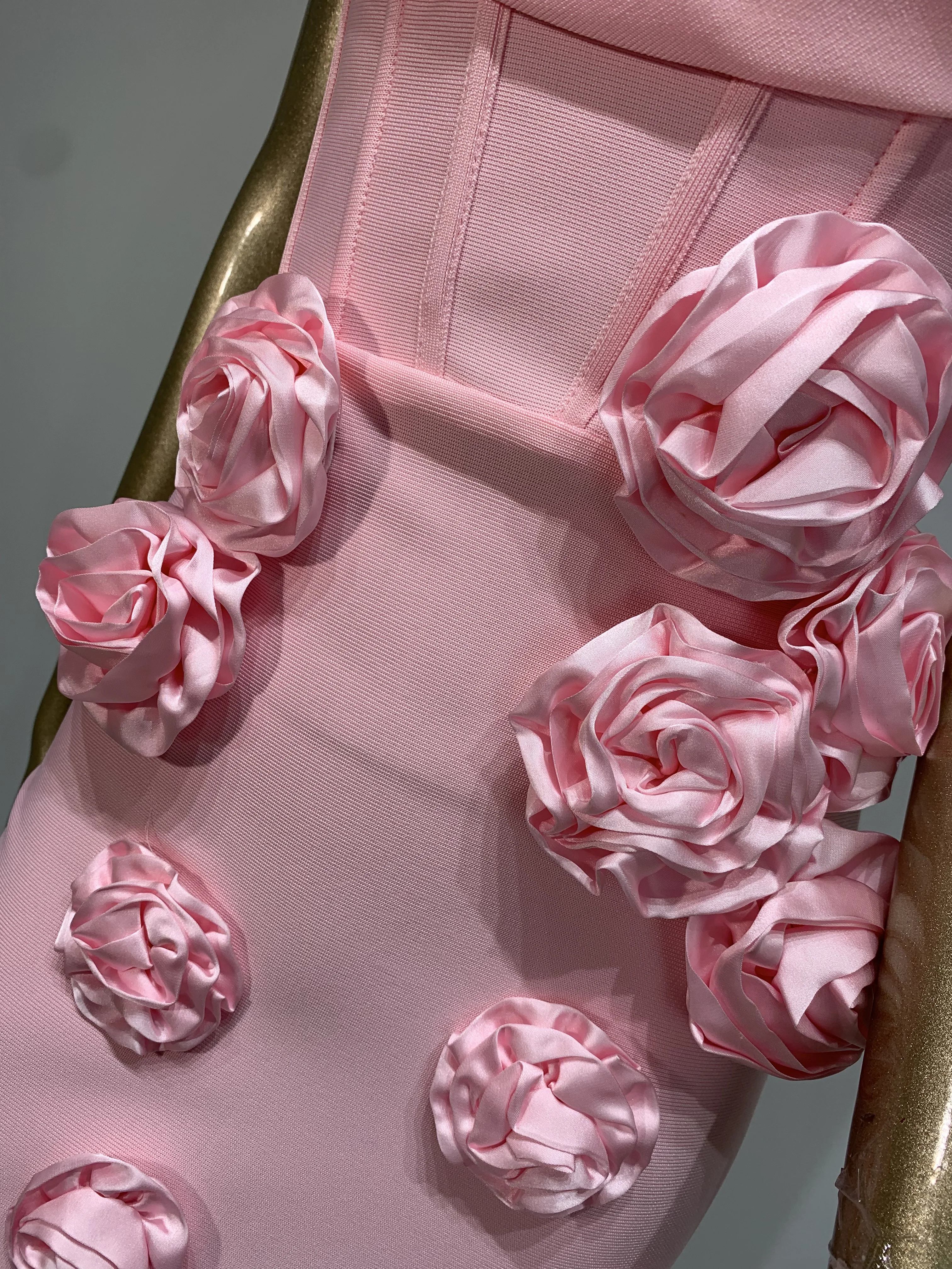 فستان حفلات نسائي وردي بدون حمالات مزين بطول الكاحل طويل قطعة واحدة فساتين حفلات مسائية للمشاهير شارع العليا #6