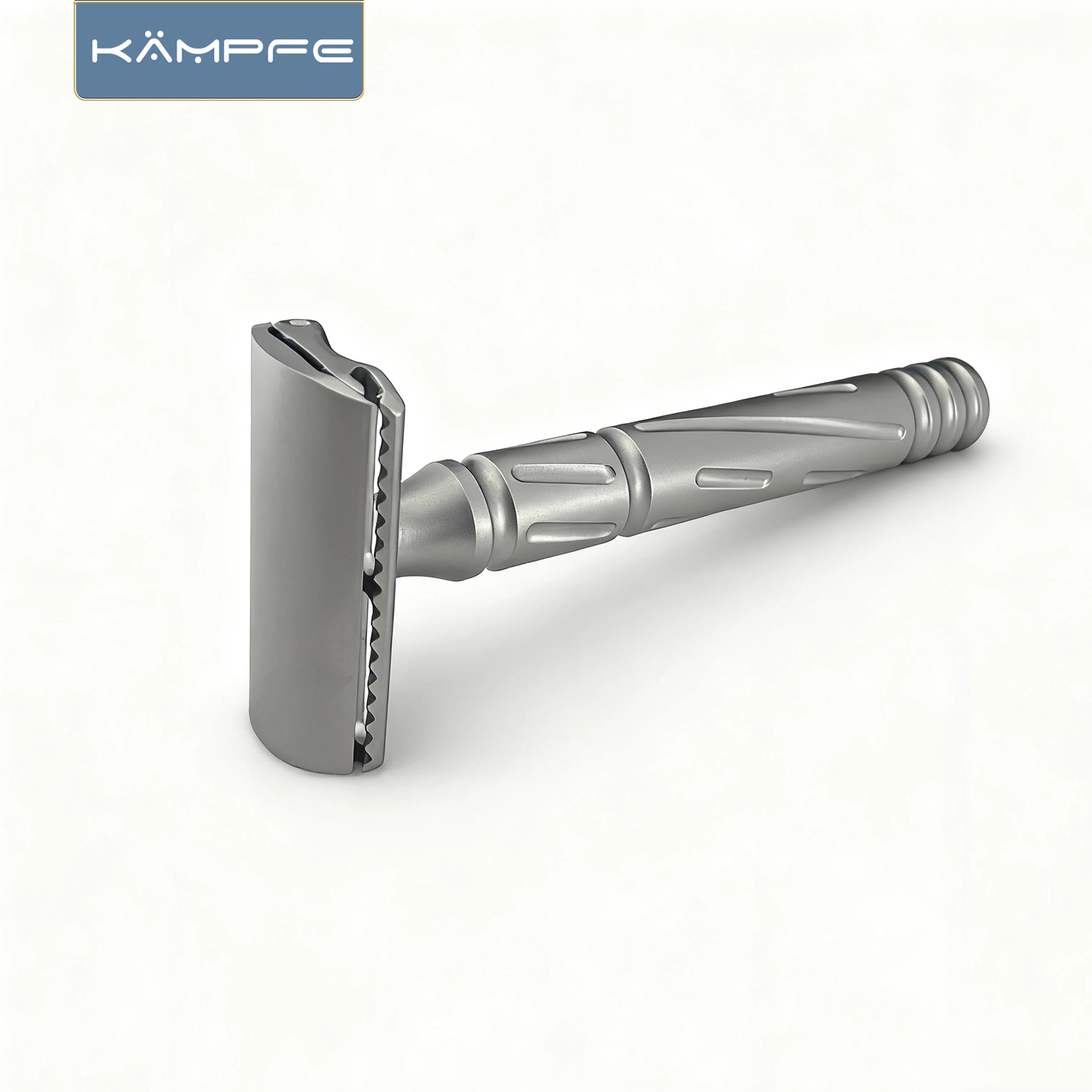 KAMPFE CNC ماكينة حلاقة آمنة تقليدية للرجال ذات حافة مزدوجة من الفولاذ المقاوم للصدأ للاستخدام اليومي ماكينة حلاقة اللحية