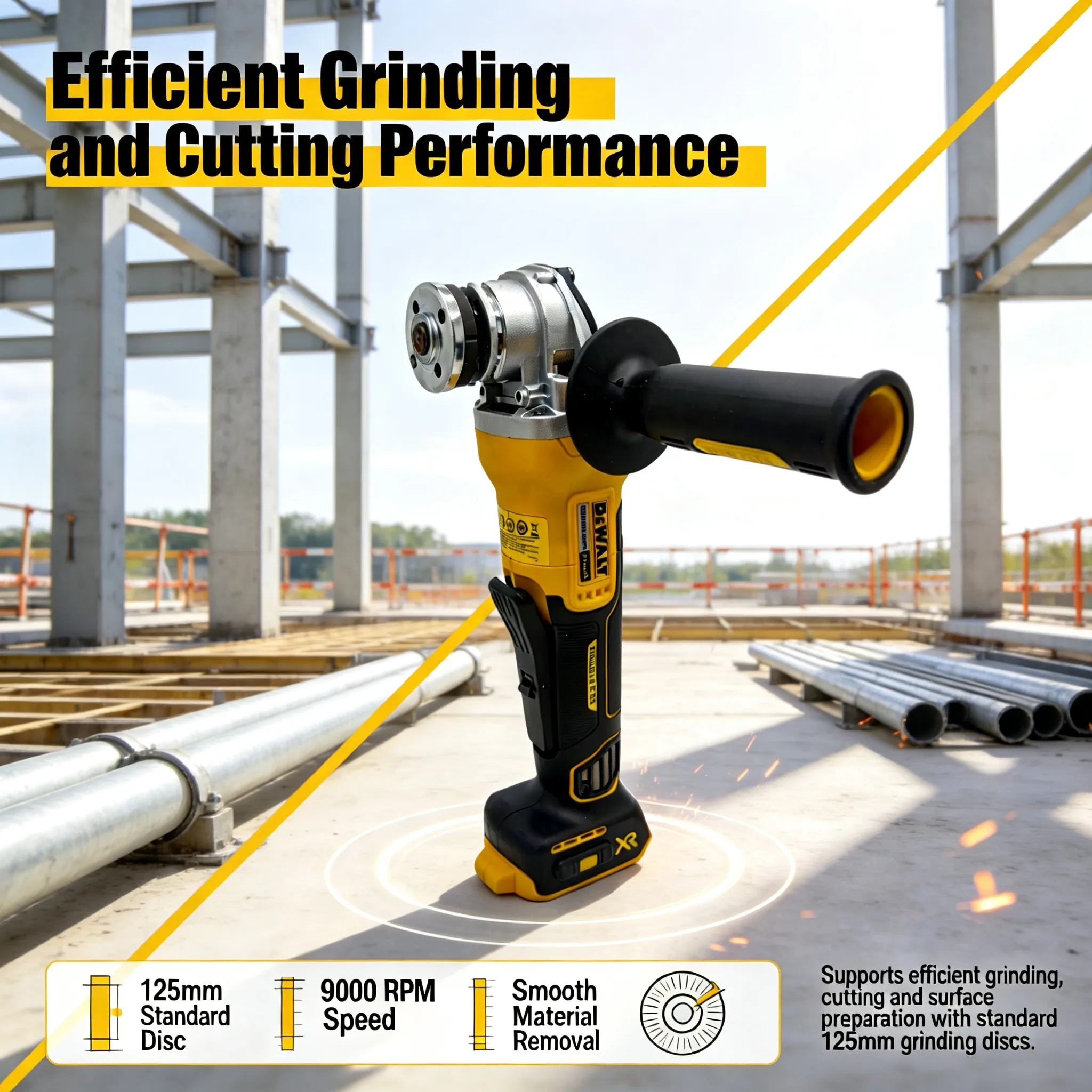 DEWALT DCG406 9000RPM Fırçasız - Brushless Angle Grinder Battery Powered incelemesi ve fiyatı