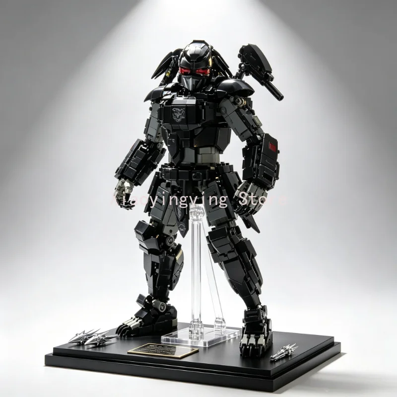 Cosmic Predatory Creature MOC DIY Building Blocks Mini Assemble Brick Statue Classic Movie Souvenir Gift