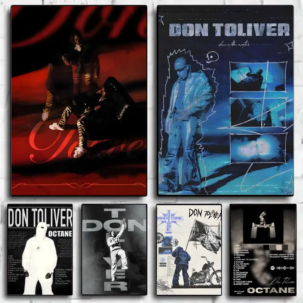 Rapper D-Don T-Toliver Poster Art HD Art Sticky Wall Waterproof Home Living Room Bar Decoration