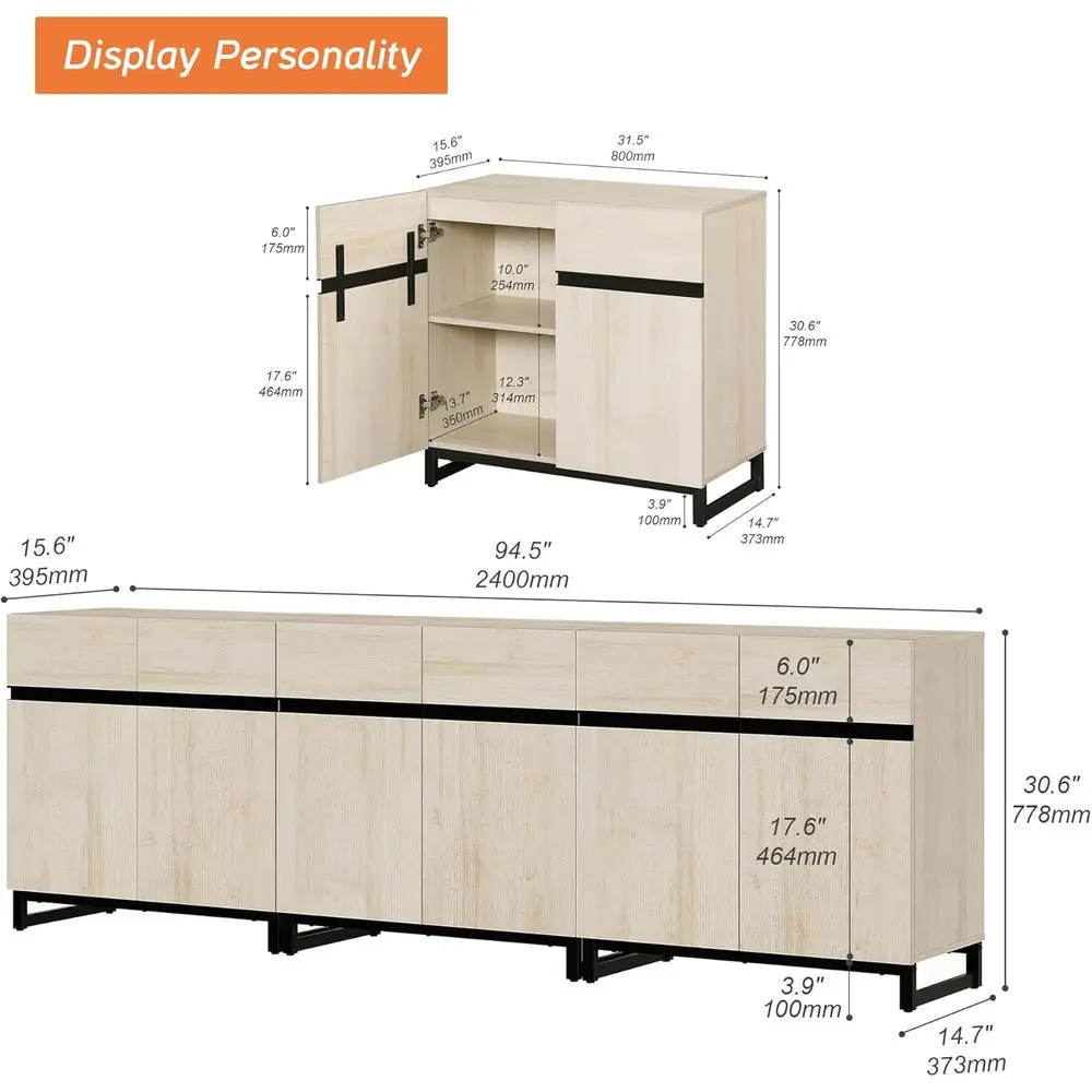 ern TV Stand or TVs Up to 100 Inch, 3-in-1 Wood Entertainment Center with Adjustale Shees & Protective oot Pads, Metal aMedia ol