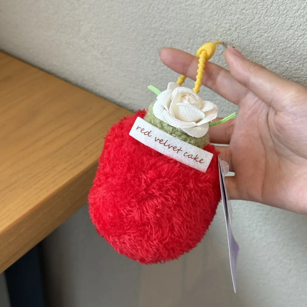 

Afternoon Tea Series Cake Dessert Pendant Stuffed Cookie Cupcake Sandwich Cheese 12CM Bag Charm Dessert Keychain Jewelry Gfit