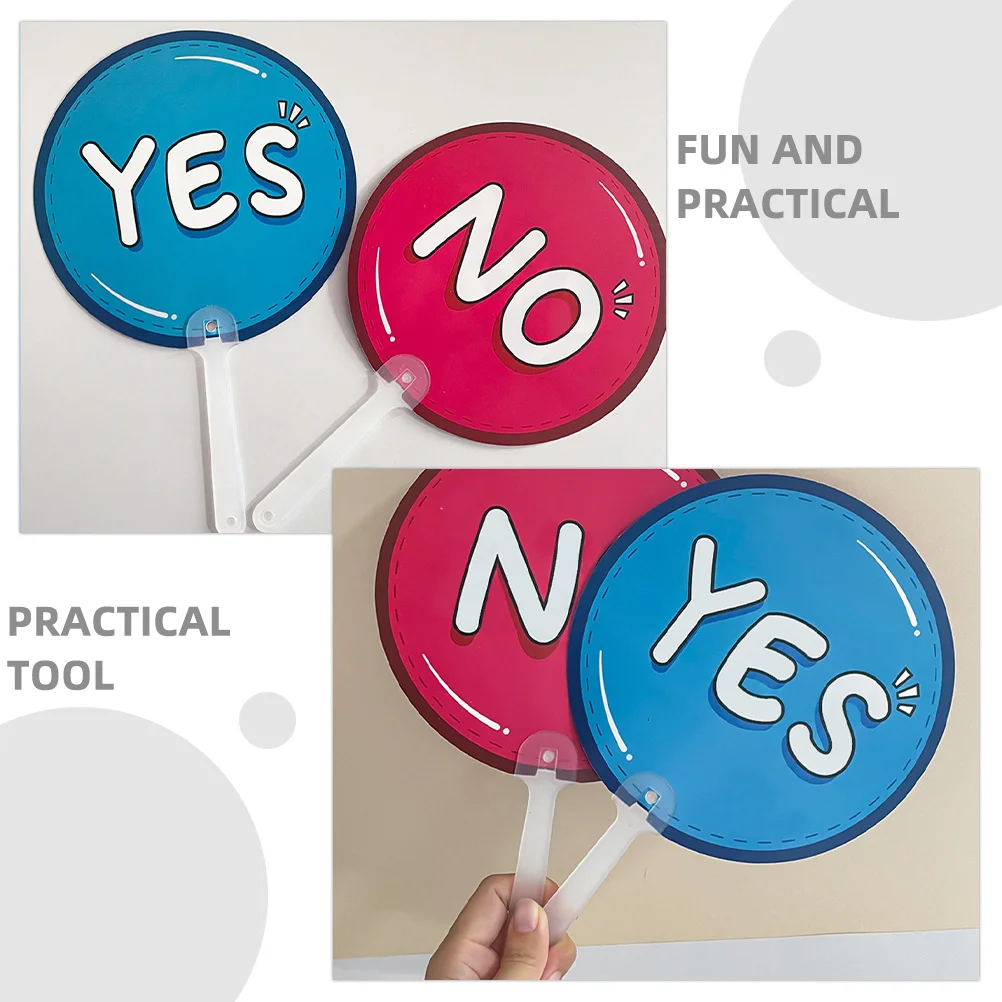 10 قطعة من البلاستيك نعم لا المجاذيف لوحات الاستجابة للفصول الدراسية للطلاب التصويت علامات ردود الفعل الكاذبة الحقيقية وسائل تعليمية محمولة باليد