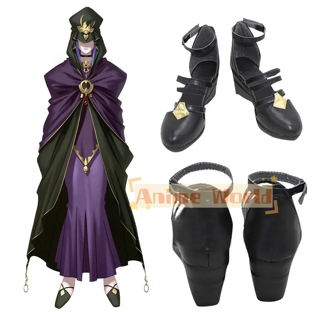 เฟทแกรนด์ออร์เดอร์ แคสเตอร์ เมเดีย ลิลลี่ แบล็คคอสเพลย์รองเท้าสั่งทำพิเศษฮาโลวีนอุปกรณ์ประกอบฉากปาร์ตี้คาร์นิวัล