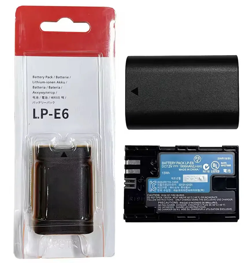 

LP-E6 LPE6 Battery For Canon EOS 6D 60D 60Da 7D 70D 80D 5D Mark II III Mark2 mark3 5D2 5D3 LC-E6E Charger LP-E6N LP-E6NH