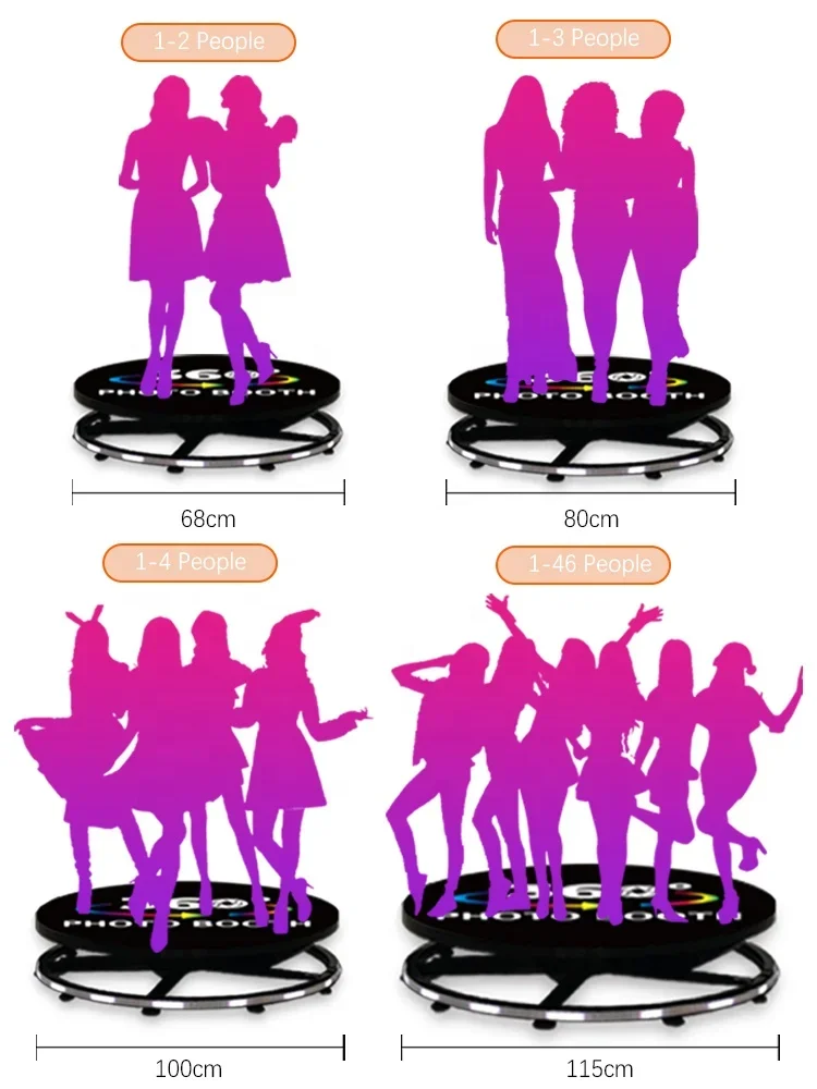 كشك صور دوار سريع الحركة البطيئة من Oux كشك صور فيديو 360 درجة لحفلات أعياد الميلاد وحفلات الزفاف #4