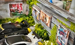 1:64 Japanese-style parking lot scene Garage