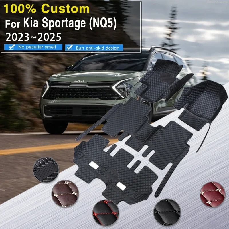 

Качественные автомобильные коврики RHD для Kia Sportage NQ5 2023 2024 2025 7eat, грязеотталкивающие автомобильные коврики Tapetes Para Carro Car