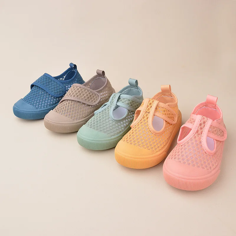 Kinderen Zomer Mesh Schoenen Baby Schattige Candy Color Sandalen Jongens Meisjes Ademende Mesh Strand Sandalen