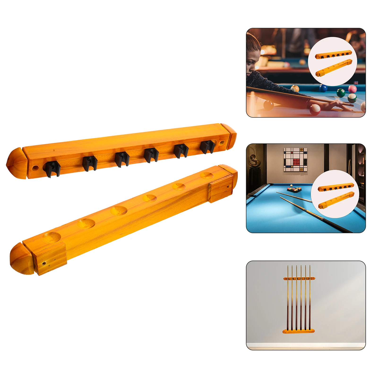 

Billiard Rack Pole Cue Stick Pool Snooker Decoration Storage for Tools Billiards Stand Pocket