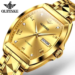 OUPINKE 3200 Watch for Men High Quality Seiko NH36A Automatic Movement Mechanical Wristwatch Luxury Top Brand Tonneau Man Watch