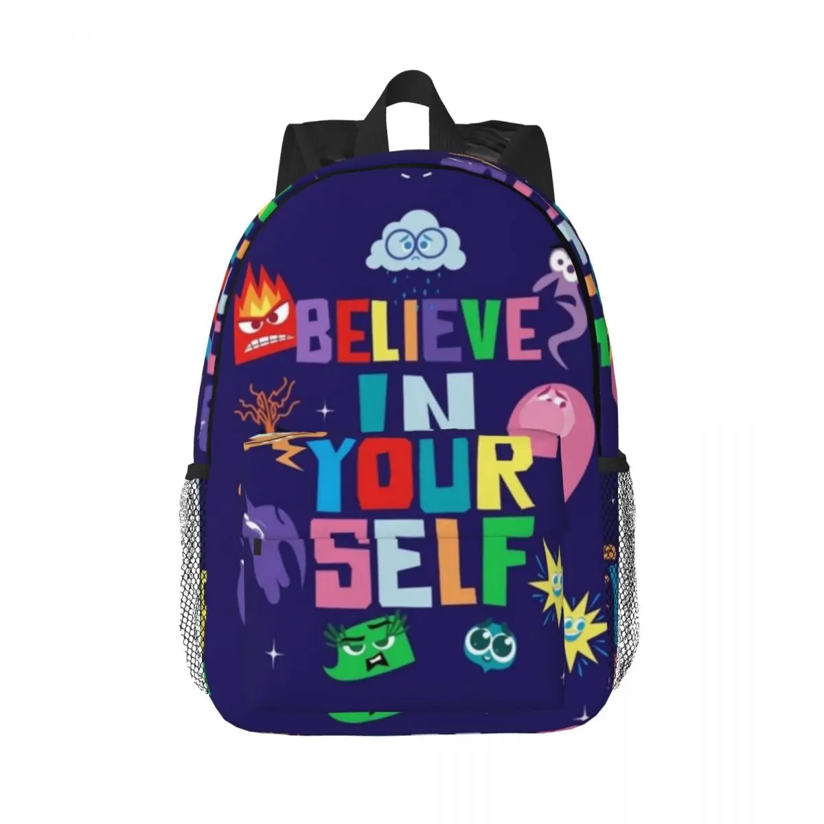 Inside Out Nuevo bolso escolar con estampado de moda Mochila liviana de 15 pulgadas