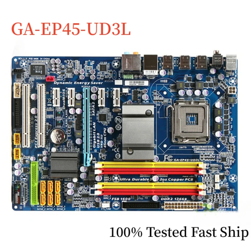 

For Gigabyte GA-EP45-UD3L Motherboard P45 LGA 775 DDR2 ATX Mainboard 100% Tested Fast Ship