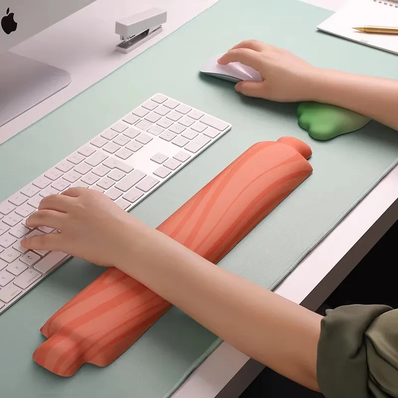 Dumpling Silicone Wrist Protector Mouse Pad Memory Foam Keyboard Hand Rest Support Cute Wrist Protector Mouse Pad