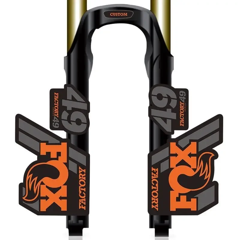 Fox49 2020 Vordergabel-Aufkleber, 1 Paar wasserdichte, sonnenbeständige MTB-Aufkleber, Zubehör zur Modifikation von Mountainbikes – Detail 5