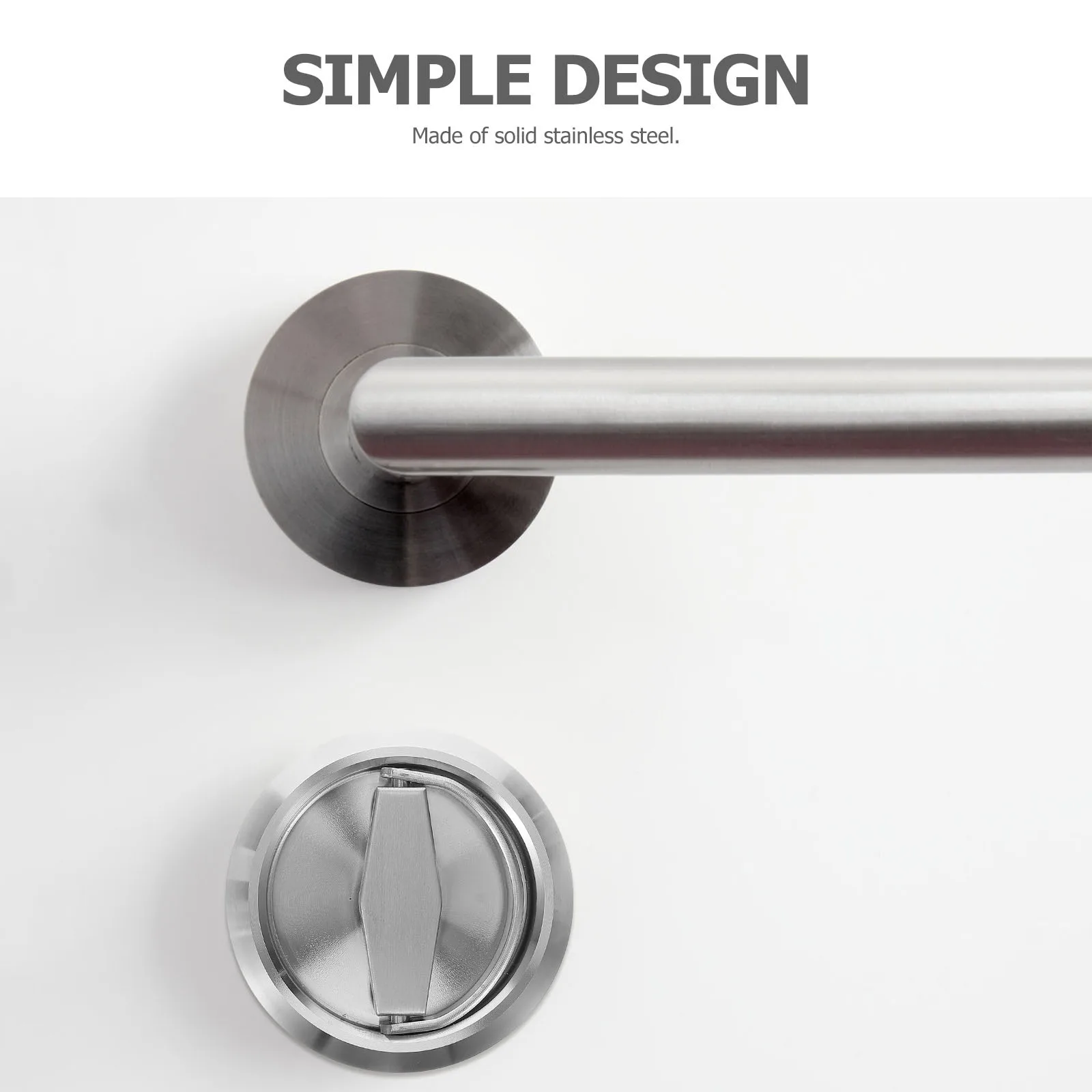 

1Set Stainless Steel Hidden Handle Invisible Door Lock Pocket Door Lock Metal Hardware Easy Installation Metal Hardware