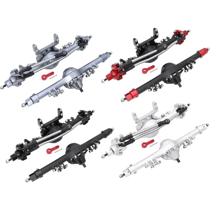 A63T-Assi completi diritti anteriori posteriori per 1/10 Axial SCX10 II 90046 90047 Parti di aggiornamento per auto cingolate RC