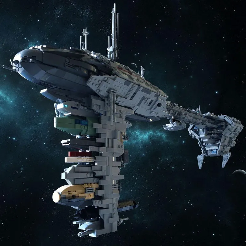 

4523 детали MOC Nebulon B Frigate Star Battle: Конструктор-модель для сборки, подарок, креативный коллекционный предмет, декор для демонстрации, премиум-класс, для взрослых и детей