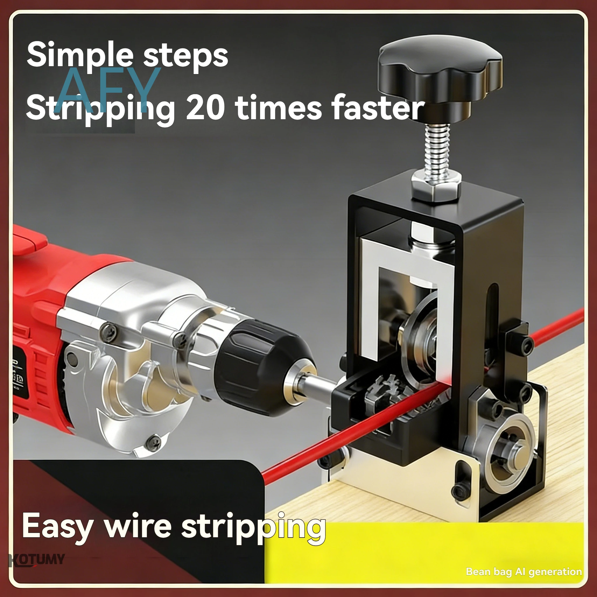 Heavy-Duty Manual Cable Stripper for Scrap Wire Processing for 1-70mm² Copper Aluminum Wires High-Speed Steel Blades Wire