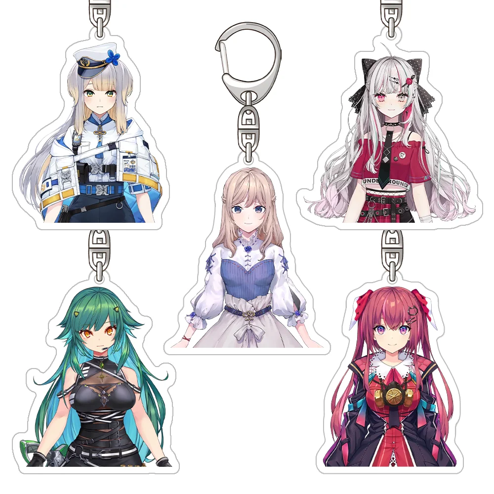 Nijisanji Kitakoji Hisui Seraph Dazzlegarden Yaguruma Rine Togawa Nonoha Inami Rai Official Acrylic Keychain Bag pendant Gifts