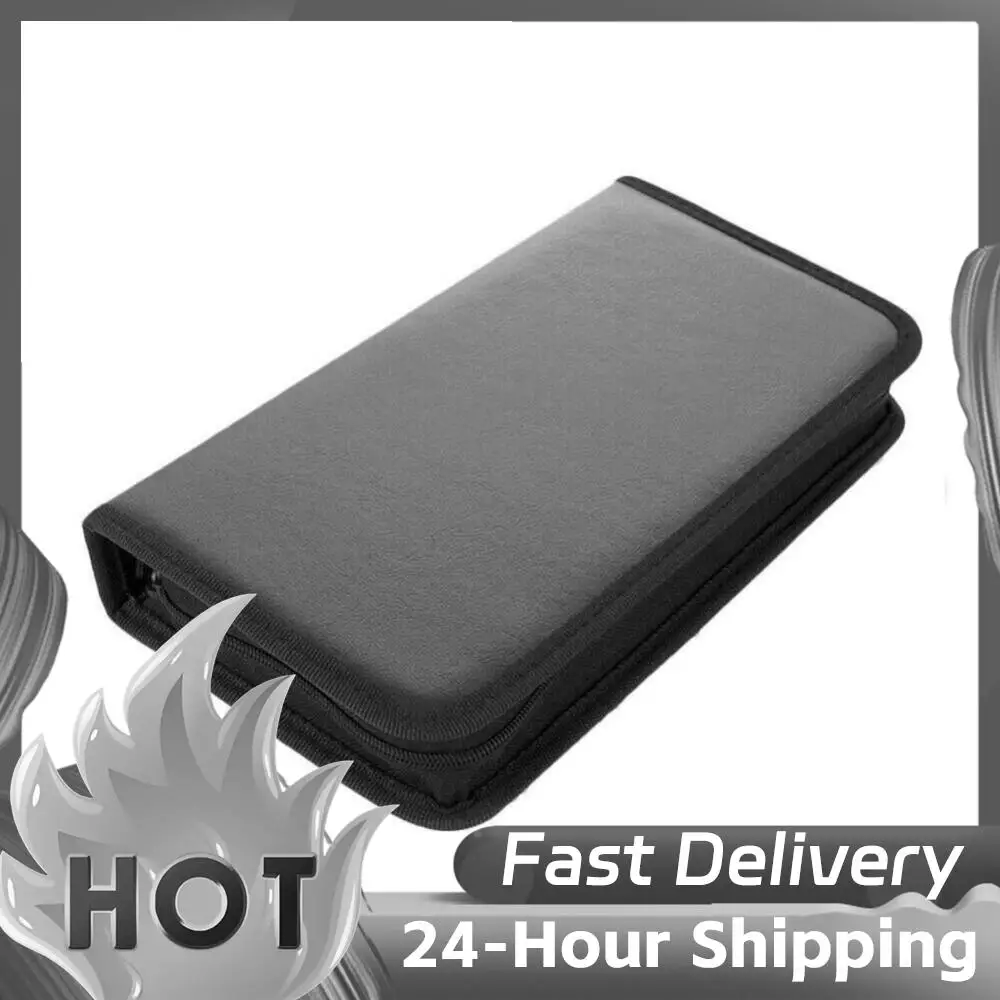 Portable Zipper DVD CD Holder  Album Storage Sleeve Zipper Album Storage Holder Case Portable Disc CD VCD DVD Carry Bag