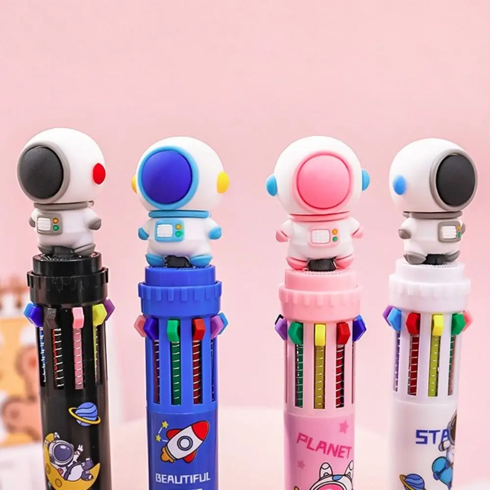 10 Colors Kawaii Cartoon Astronaut Ballpoint Pen School Office Supply Gift Stationery