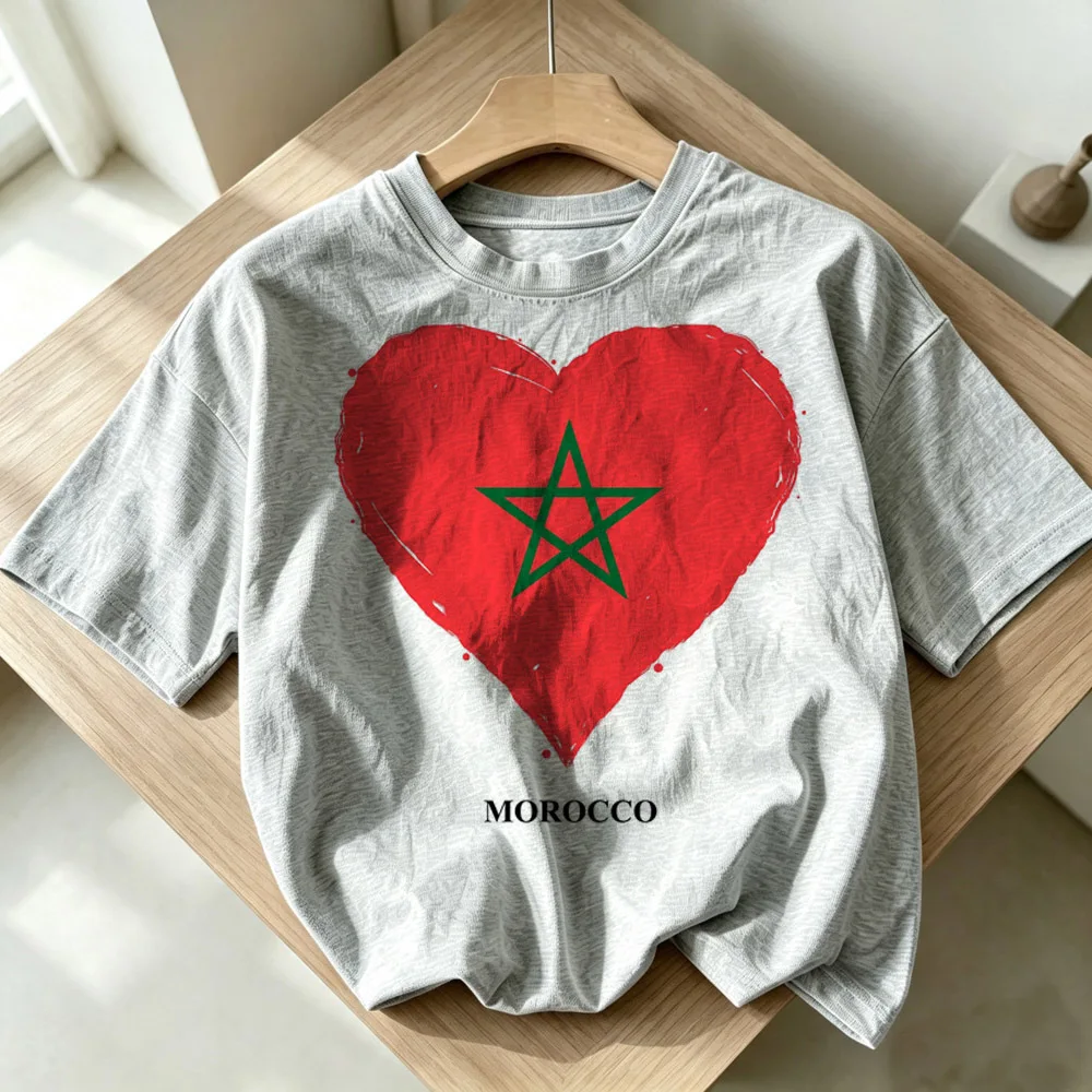 Maroc Morocco t shirt girl harajuku gothic gyaru baddie goth top tees baddie clearance sales scene  summer cheap