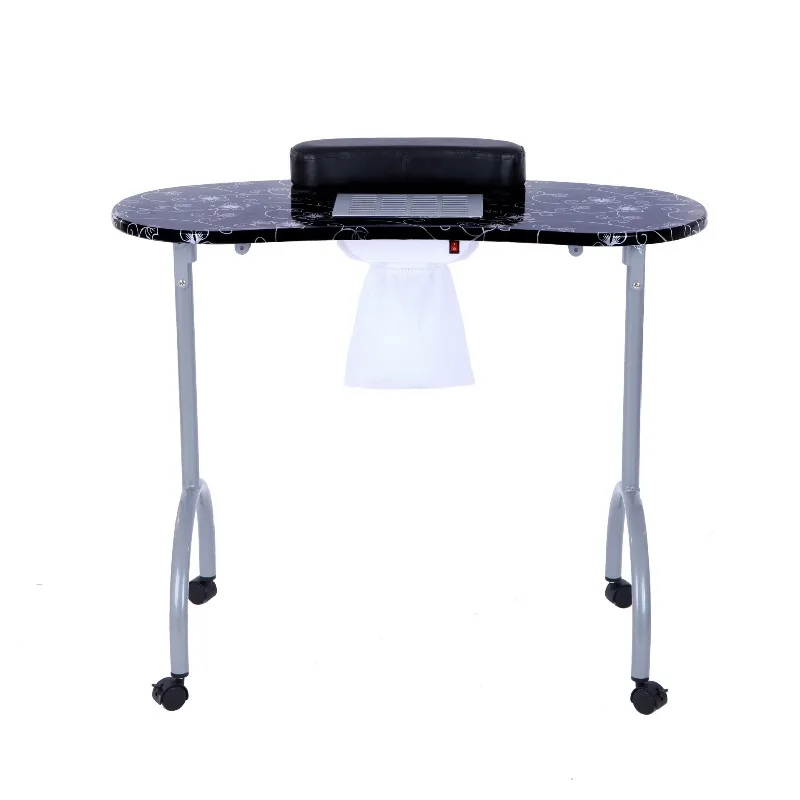 

Portable manicure table, built-in manicure vacuum cleaner, folding table for manicure with hand rest