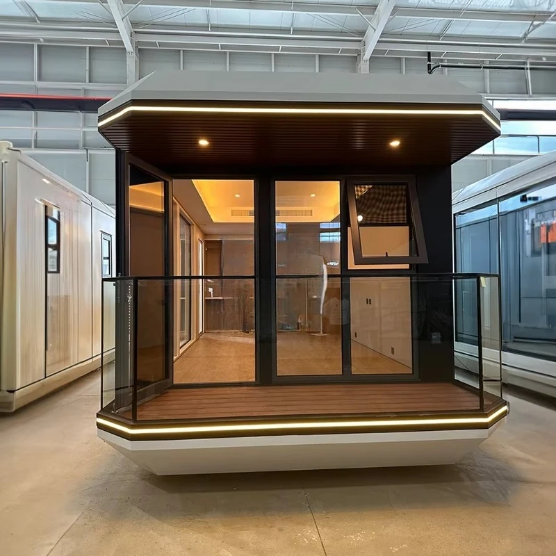 أحدث منزل متنقل 2 غرفة نوم فيلا منزلية جاهزة متنقلة