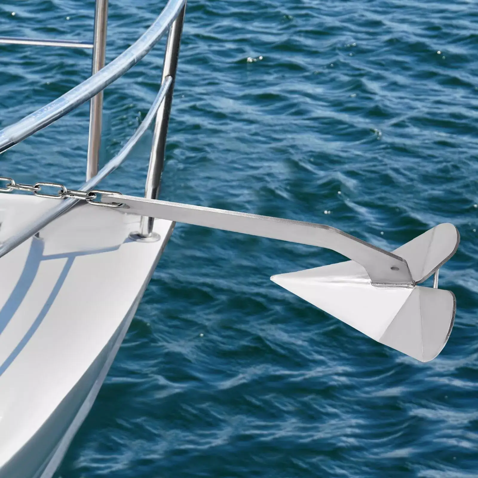 Анкер для крыльев Delta из твердого нержавеющей стали, 35 фунтов — швартовка для тяжелых условий эксплуатации, устойчивая к коррозии и превосходная ручка