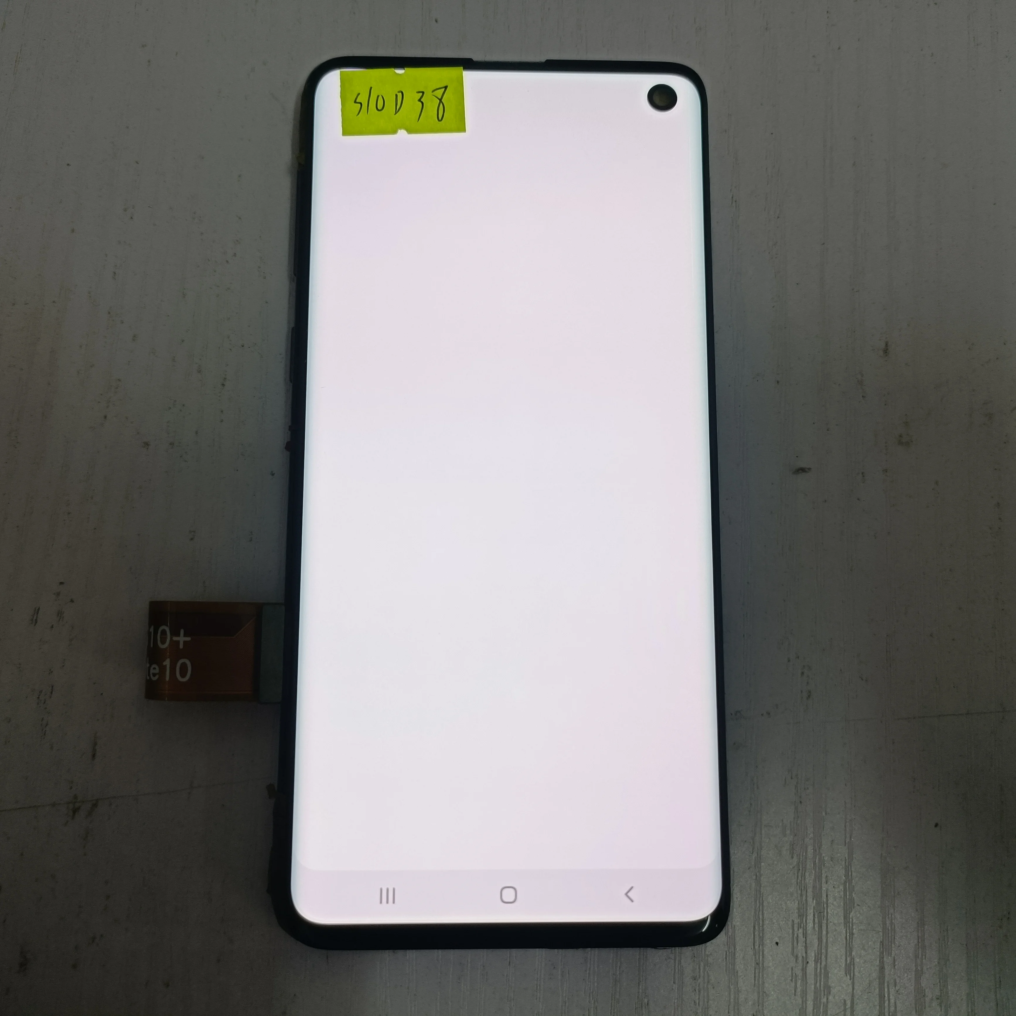 The LCD display screen assembly with a frame is suitable for Galaxy S10 SM-G9730 G973F G973D G973,AMOLED material