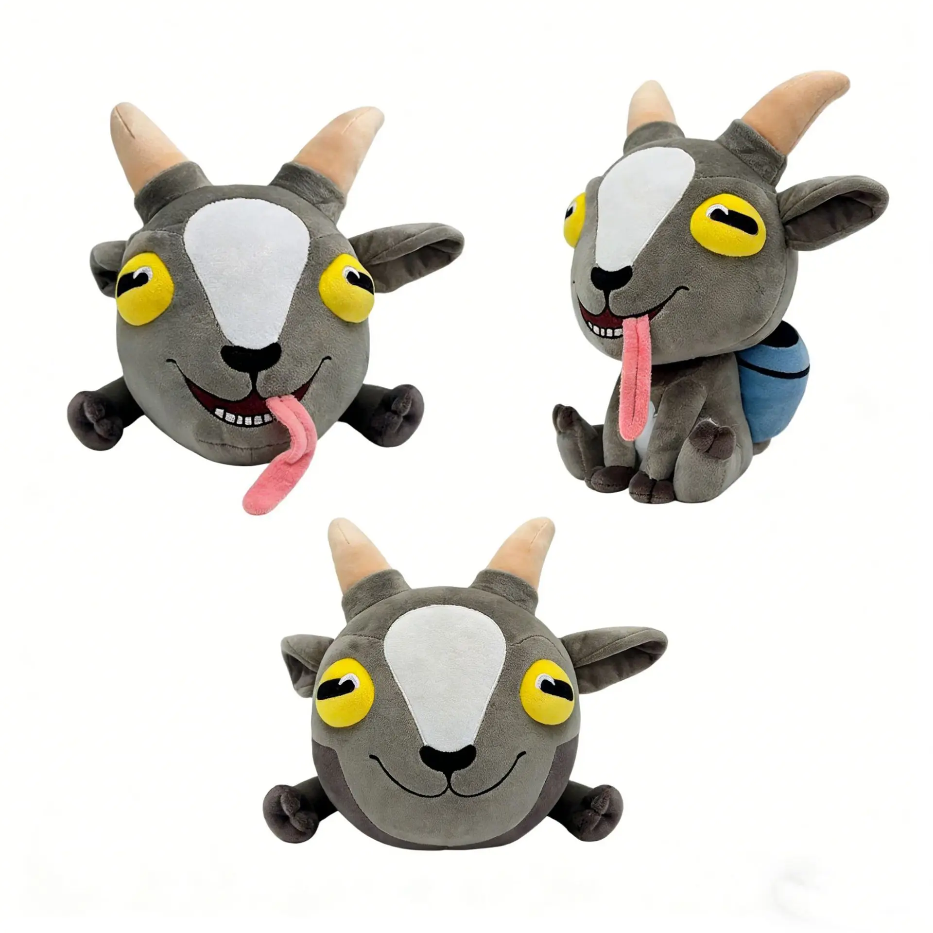 Game Goat Simulator Plushie Stuffed Toy Gray Goat Doll Peripheral Soft Cute Funny Figure Home Decor Plush Pillow Toys Gifts