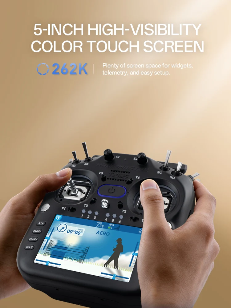 RadioMaster TX16S MK3 MAX Radio Transmitter 2.4G ELRS 4-in-1 AG01 CNC Hall Gimbals EdgeTX Touch Screen Remote Control for