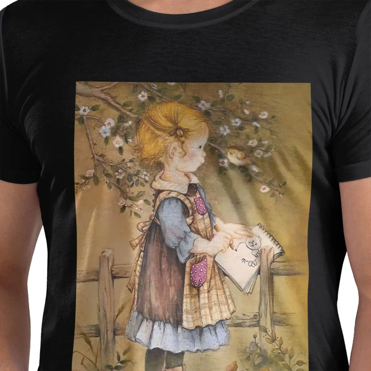 

Kawaii Sarah Kay футболка из 100% хлопка, мужские забавные футболки, мужские футболки с круглым вырезом и коротким рукавом, S-6XL