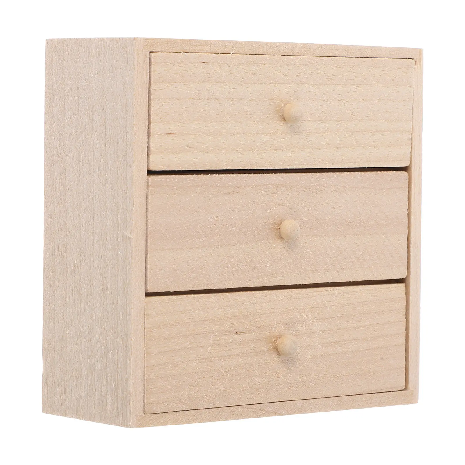 

Mini House Wooden Cabinet 1:12 Scale Miniature Cabinet Furniture Premium Wood Material Light Weight Mini Decor for Bedroom