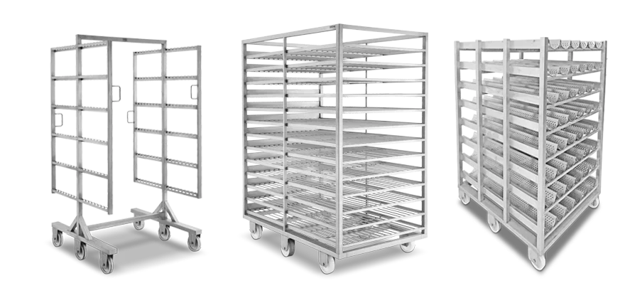 100% pure 304 baking tray cart with 16 to 34 layers / stainless steel trolley