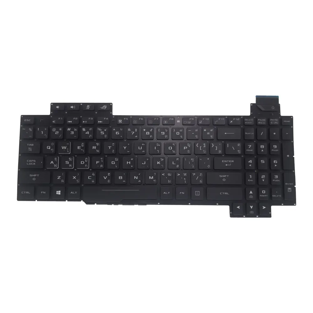 Latin LA RGB backlight keyboard for ASUS ROG GL503 GL703 GL503VD GL503VM GL503GE ES73 GL703VD Spanish keyboards V170146DK1