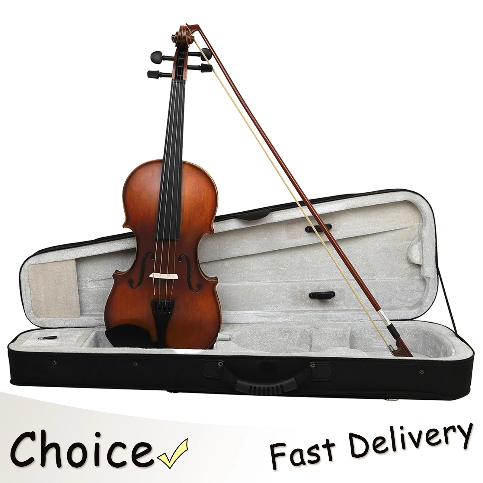 IRIN AV-526 4/4 Violin Spruce Top Maple Back and Sides Rosewood Fingerboard Violin With Triangular Case Professional 4/4 Violin