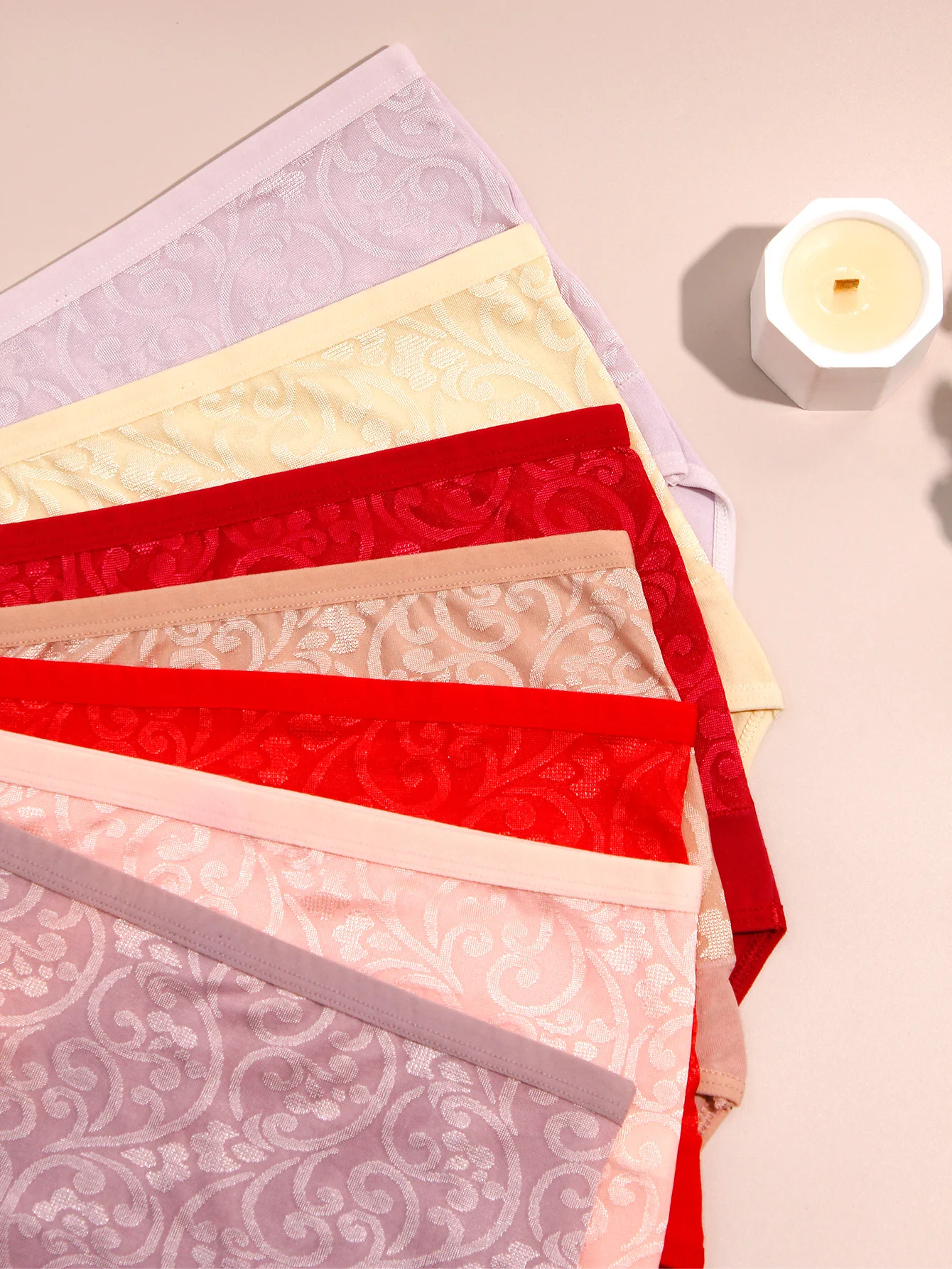 ارتفاع الخصر البطن التحكم الدانتيل لصق تشكيل المرأة مثلث سراويل مختلط الألوان 6-حزمة القطن المنشعب تنفس حجم الآسيوية