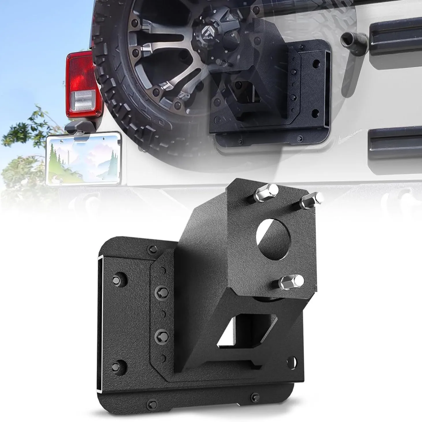 Spare Tire Strap Height Adjustable, Compatible with Wrangler JK JKU 2
