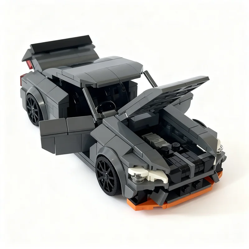 392 pièces MOC City Champions BMWedd GTS Modèle de transmission fonctionnelle Blocs de construction Jouets éducatifs Cadeaux de Noël DIY