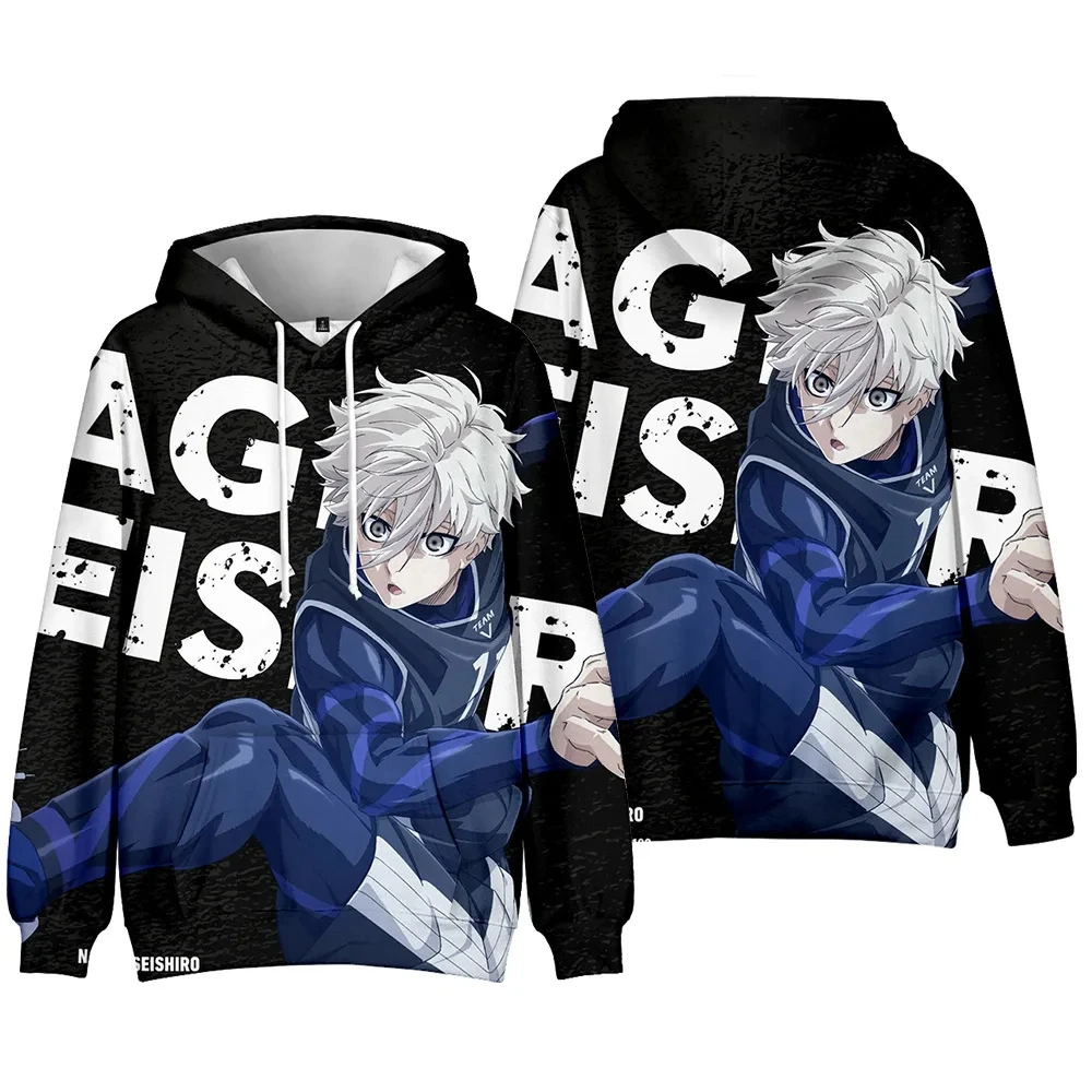 Anime Blue Lock Hoodies 3D Print Men Women Streetwear Oversized Pullovers Hoodie Sweatshirts Harajuku Kids Unisex Clothing