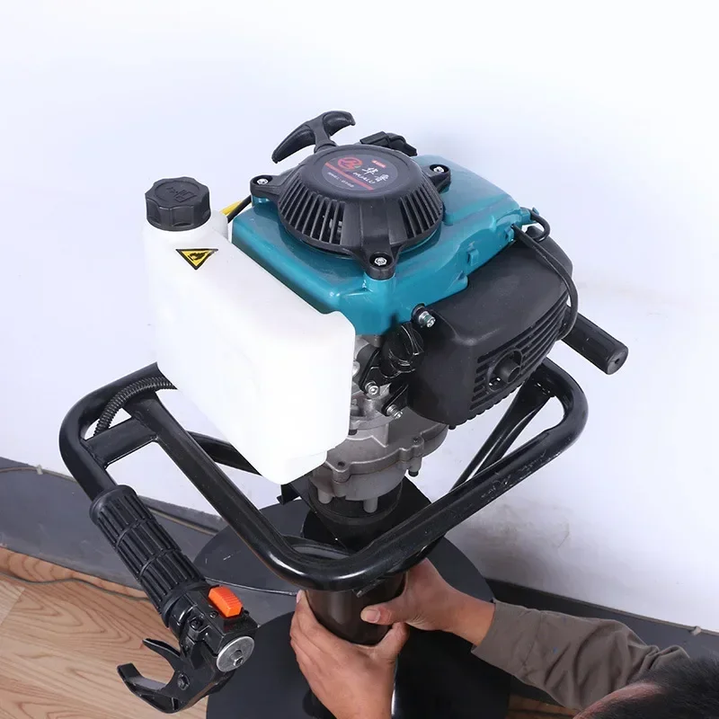 single cylinder air cooling 4 stroke gasoline  hand earth drill auger soil drilling