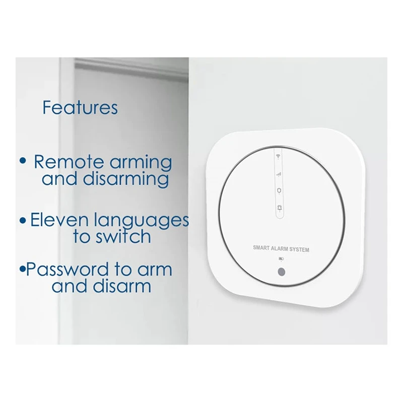 Graffiti Burglar Alarm Intelligent WIFI+GSM Dual Network Alarm System Home Multifunction As Shown Screenless Alarm Host