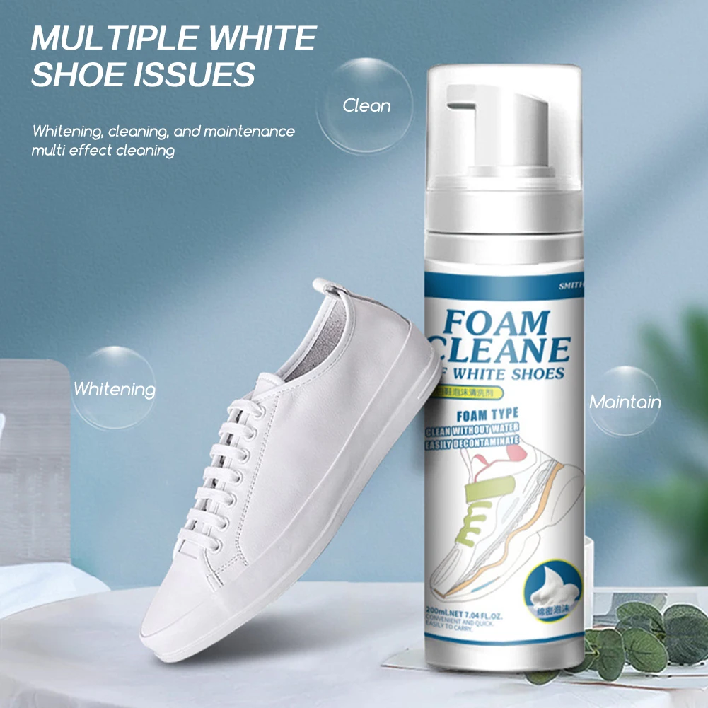 White Shoe Cleaner,Portable Disposable Sports Shoe Cleaner Deep Cleaning Easy To Use Small Lightweight For Household Use
