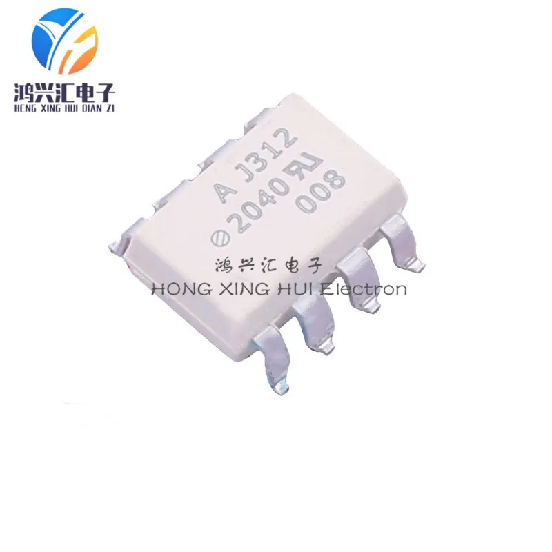 Original genuine HCPL-J312-500E silkscreen AJ312 SMD optocoupler optoisolator