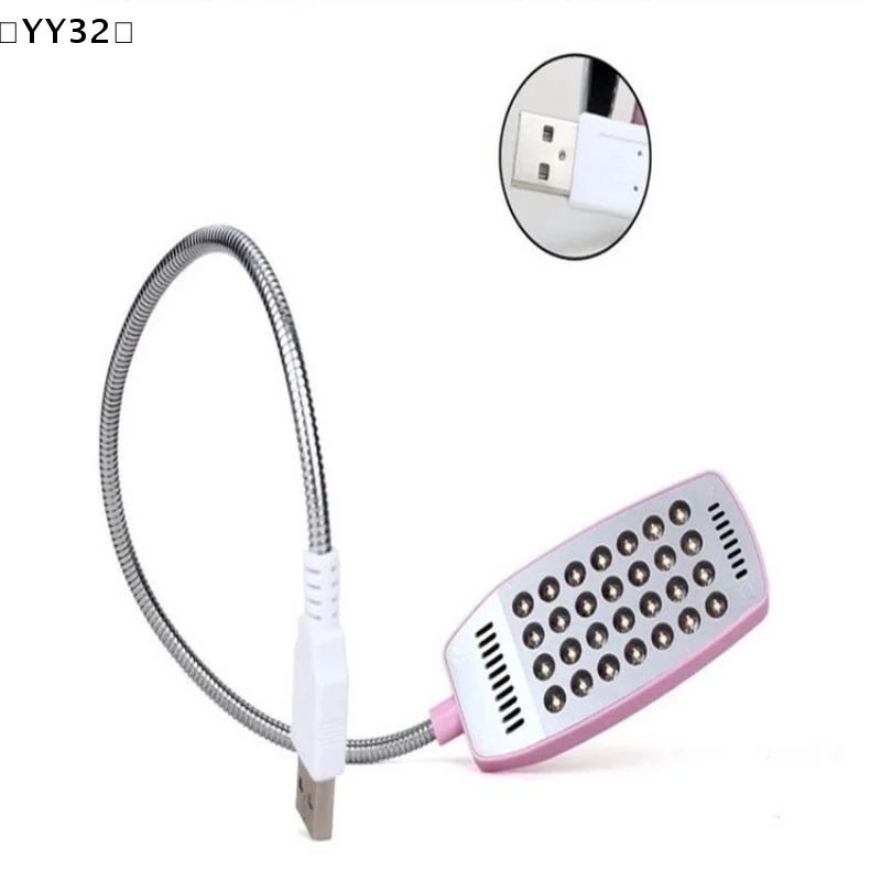 USB Switch LED 28LEDs Light  Flexible Metal Lamp Tube Book Reading Lights For Notebook Furniture Essentials Super Bright〔YY32〕