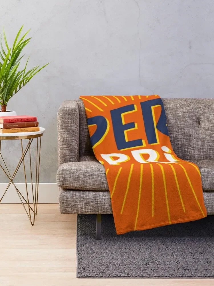 Aperol Spritz Orange Throw Blanket Personalized Gift Furry Quilt Decoratives Blankets